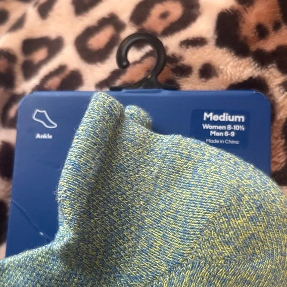 Bombas Women’s/Men's Athletic Socks in Green and Lime - Picture 2 of 3